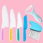 Cutter Set Toddler Cooking Knives to Cut Fruits Crinkle Cutter Peeler
