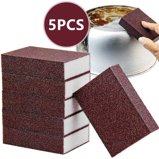 Magic Sponge Eraser  Removing Rust on Pot