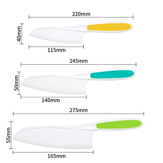 Cutter Set Toddler Cooking Knives to Cut Fruits Crinkle Cutter Peeler